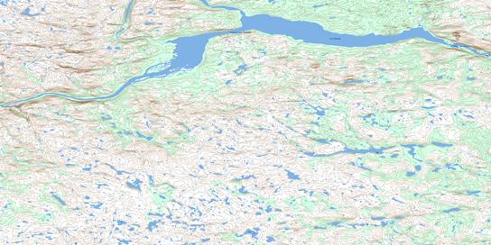 Lac Natuak Topo Map 024E04 at 1:50,000 scale - National Topographic System of Canada (NTS) - Toporama map