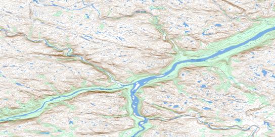 Riviere Potier Topo Map 024E07 at 1:50,000 scale - National Topographic System of Canada (NTS) - Toporama map