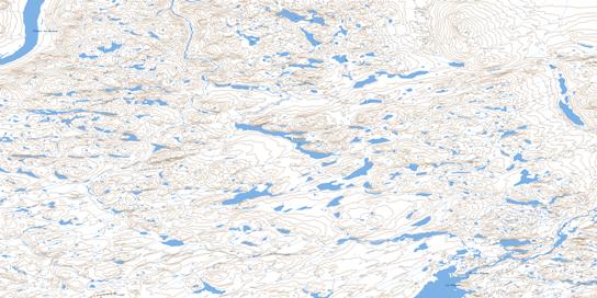 Lac Rigouville Topo Map 024E08 at 1:50,000 scale - National Topographic System of Canada (NTS) - Toporama map
