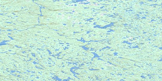 Lac Monchy Topographic map 024E13 at 1:50,000 Scale