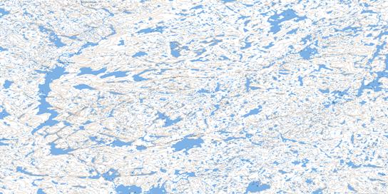 Lac Ptarmigan Topo Map 024E14 at 1:50,000 scale - National Topographic System of Canada (NTS) - Toporama map