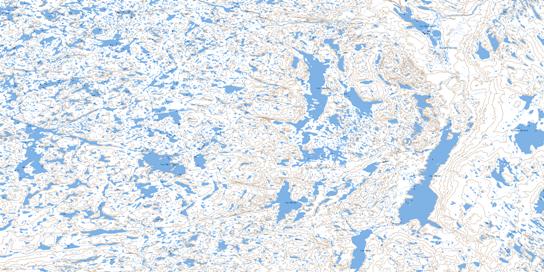 Lac Napier Topo Map 024E16 at 1:50,000 scale - National Topographic System of Canada (NTS) - Toporama map