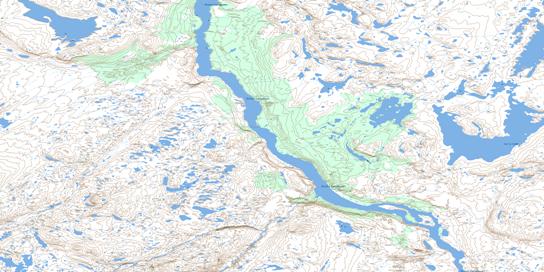 Lac La Lande Topographic map 024F03 at 1:50,000 Scale