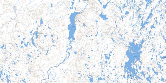 Lac Garreau Topographic map 024F09 at 1:50,000 Scale