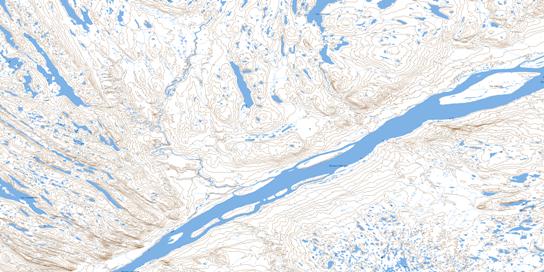 Ile Koksoak Topo Map 024F14 at 1:50,000 scale - National Topographic System of Canada (NTS) - Toporama map