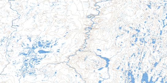 Lac Du Dome Topo Map 024F16 at 1:50,000 scale - National Topographic System of Canada (NTS) - Toporama map