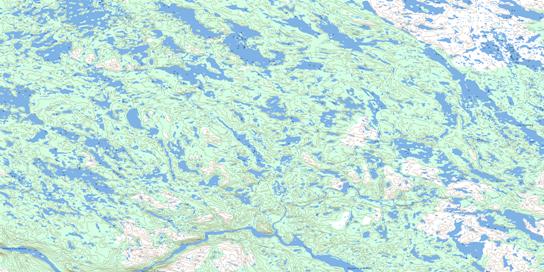 Lac Papavoine Topo Map 024G02 at 1:50,000 scale - National Topographic System of Canada (NTS) - Toporama map