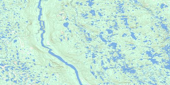 Lac Maunecy Topographic map 024G06 at 1:50,000 Scale
