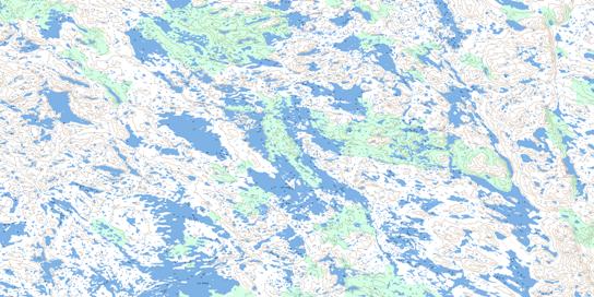 Lac Gelin Topographic map 024G08 at 1:50,000 Scale
