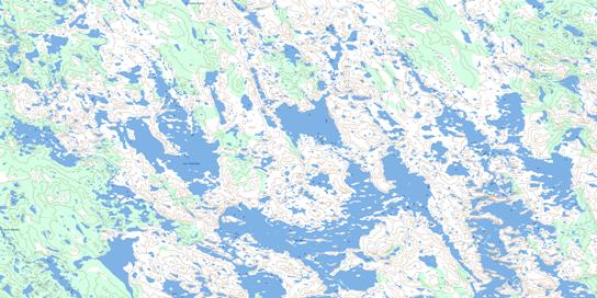 Lac Guers Topographic map 024G10 at 1:50,000 Scale
