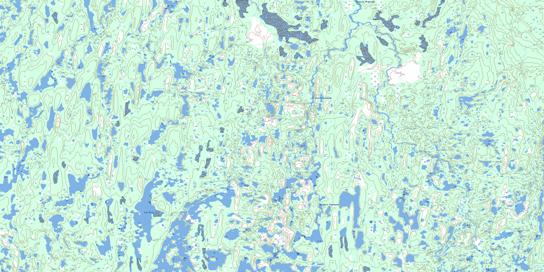 Lac Arie Topographic map 024G12 at 1:50,000 Scale