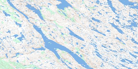 Lac Monceaux Topographic map 024G16 at 1:50,000 Scale