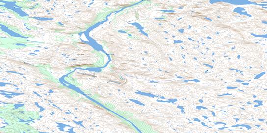 Colline Wedge Topo Map 024H03 at 1:50,000 scale - National Topographic System of Canada (NTS) - Toporama map