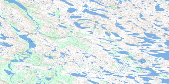 Lac Qamanialuup Topo Map 024H05 at 1:50,000 scale - National Topographic System of Canada (NTS) - Toporama map