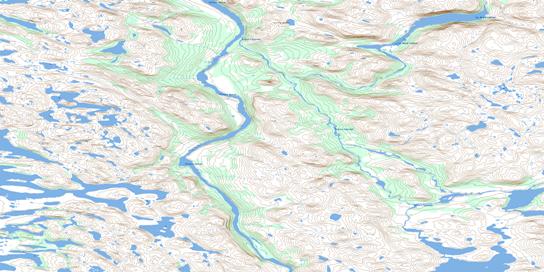 Lac Noeud Coulant Topographic map 024H06 at 1:50,000 Scale