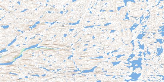 Lac Henrietta Topo Map 024H07 at 1:50,000 scale - National Topographic System of Canada (NTS) - Toporama map