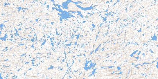 Lac Cougneau Topo Map 024H08 at 1:50,000 scale - National Topographic System of Canada (NTS) - Toporama map