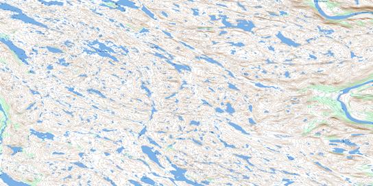 Lac Doudan Topo Map 024H12 at 1:50,000 scale - National Topographic System of Canada (NTS) - Toporama map