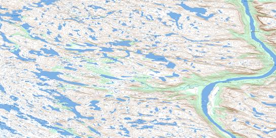 Ile Qijualuit Topo Map 024H13 at 1:50,000 scale - National Topographic System of Canada (NTS) - Toporama map