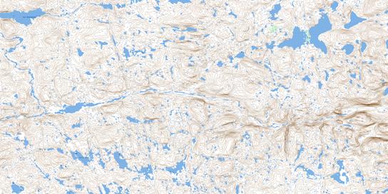 Lac Biraben Topo Map 024I01 at 1:50,000 scale - National Topographic System of Canada (NTS) - Toporama map
