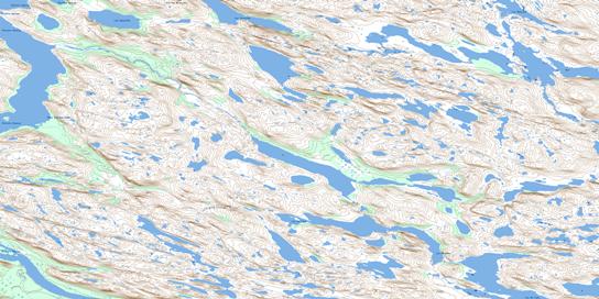 Lac Kupaaluk Topo Map 024I05 at 1:50,000 scale - National Topographic System of Canada (NTS) - Toporama map