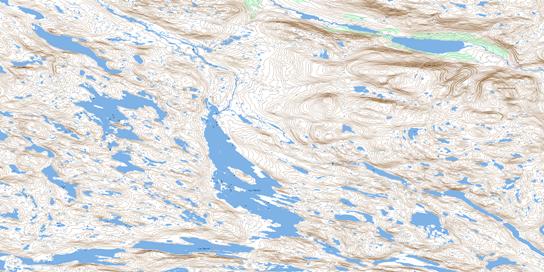 Mt Nuvulialuk Topo Map 024I06 at 1:50,000 scale - National Topographic System of Canada (NTS) - Toporama map