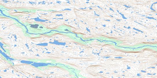 Ruisseau Naksaluk Topographic map 024I11 at 1:50,000 Scale