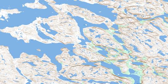 Lac Qarliik Topo Map 024I13 at 1:50,000 scale - National Topographic System of Canada (NTS) - Toporama map