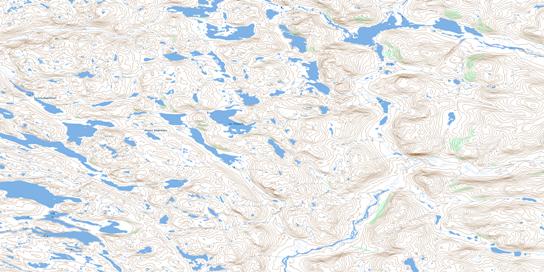 Lac Thoynard Topo Map 024I15 at 1:50,000 scale - National Topographic System of Canada (NTS) - Toporama map