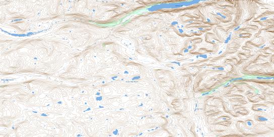 Mount Silene Topographic map 024I16 at 1:50,000 Scale