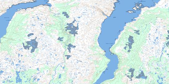 Riviere Aveneau Topo Map 024J04 at 1:50,000 scale - National Topographic System of Canada (NTS) - Toporama map
