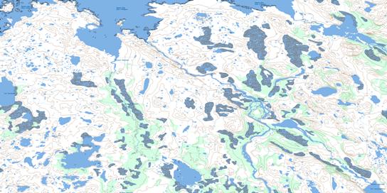 Riviere Danielou Topo Map 024J07 at 1:50,000 scale - National Topographic System of Canada (NTS) - Toporama map