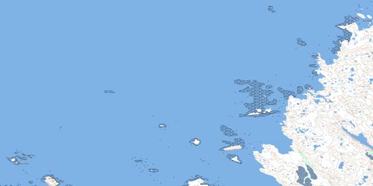 Arvalik Islands Topo Map 024J10 at 1:50,000 scale - National Topographic System of Canada (NTS) - Toporama map