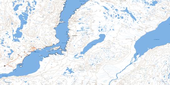 Kuujjuaq Topo Map 024K01 at 1:50,000 scale - National Topographic System of Canada (NTS) - Toporama map