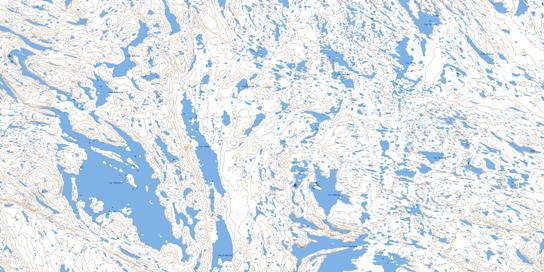 Lac Thevenet Topo Map 024K03 at 1:50,000 scale - National Topographic System of Canada (NTS) - Toporama map