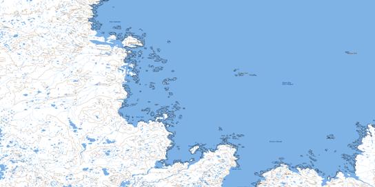 Anchor Island Topo Map 024K09 at 1:50,000 scale - National Topographic System of Canada (NTS) - Toporama map