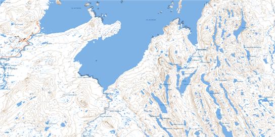 Tasiujaq Topographic map 024K12 at 1:50,000 Scale