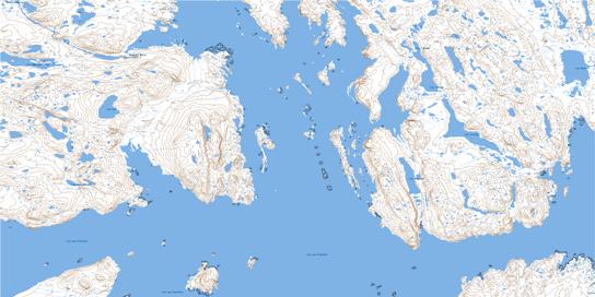 Lac Lucille Topo Map 024K13 at 1:50,000 scale - National Topographic System of Canada (NTS) - Toporama map