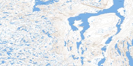 Lac Dusay Topo Map 024L08 at 1:50,000 scale - National Topographic System of Canada (NTS) - Toporama map