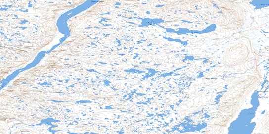 Lac Du Canot Topo Map 024L09 at 1:50,000 scale - National Topographic System of Canada (NTS) - Toporama map