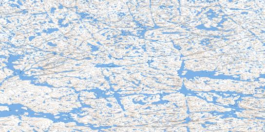 Lac Guerestin Topo Map 024L14 at 1:50,000 scale - National Topographic System of Canada (NTS) - Toporama map