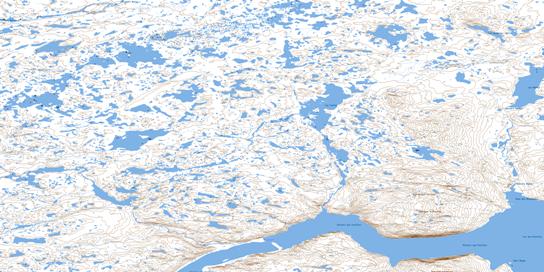 Lac Fanfan Topographic map 024L16 at 1:50,000 Scale