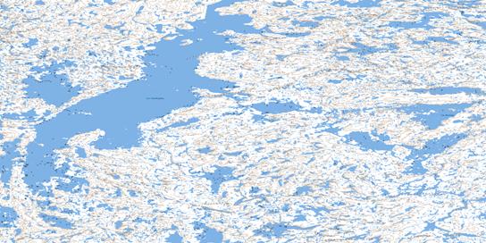 Lac Desclaux Topo Map 024M12 at 1:50,000 scale - National Topographic System of Canada (NTS) - Toporama map