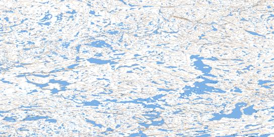 Lac Gorribon Topo Map 024M14 at 1:50,000 scale - National Topographic System of Canada (NTS) - Toporama map