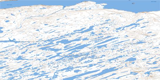 Lac Morgan Topo Map 024M16 at 1:50,000 scale - National Topographic System of Canada (NTS) - Toporama map