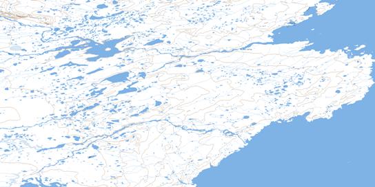 Baie De Bonnard Topo Map 024N12 at 1:50,000 scale - National Topographic System of Canada (NTS) - Toporama map