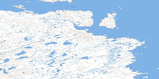 Baie Brochant Topo Map 024N13 at 1:50,000 scale - National Topographic System of Canada (NTS) - Toporama map