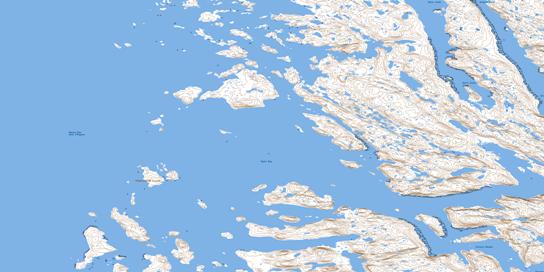 Keglo Bay Topo Map 024P04 at 1:50,000 scale - National Topographic System of Canada (NTS) - Toporama map