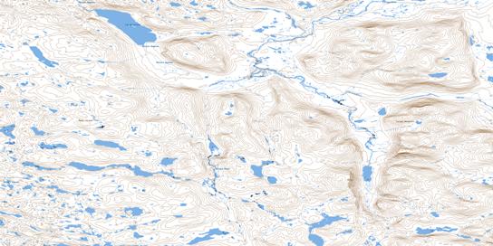 Lac De Loriere Topo Map 024P10 at 1:50,000 scale - National Topographic System of Canada (NTS) - Toporama map