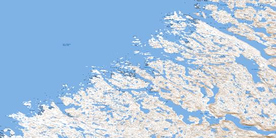 Bell Inlet Topo Map 024P14 at 1:50,000 scale - National Topographic System of Canada (NTS) - Toporama map